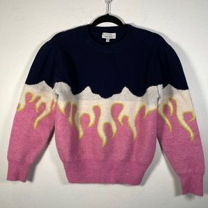 Cozy Pink Flame sweater